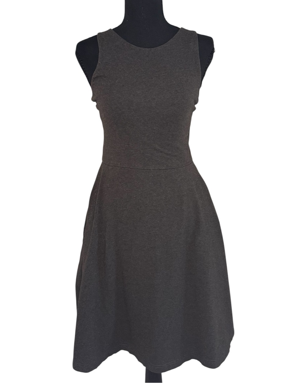 Pact Sleeveless Fit & Flare Dress - Charcoal
